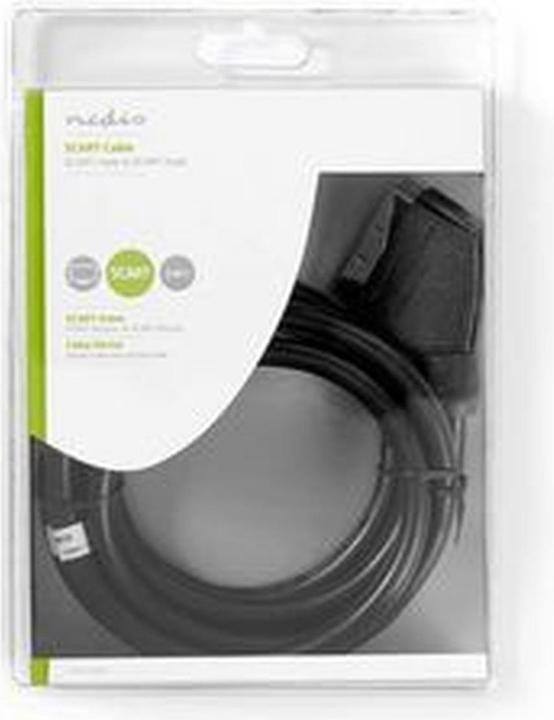 Produktbild Nedis Scart-Kabel (Stecker auf Stecker, 2 m) Schwarz (2 m)