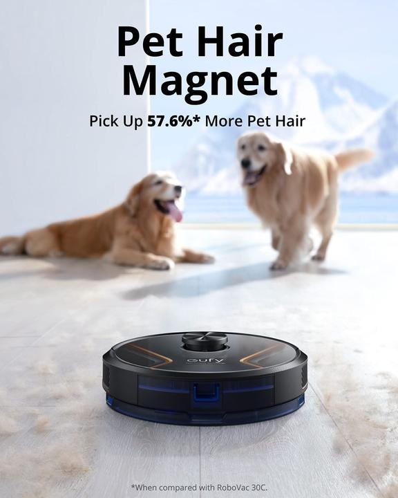 Productafbeelding eufy RoboVac X8 Robotstofzuiger Zwart Compatibel met Amazon Alexa, compatibel met Google Home, Spra... (Stofzuigrobot)