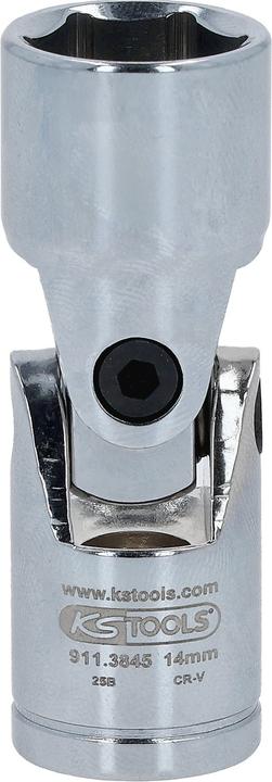 Actual product image KS Tools 3/8" CHROMEplus hexagon socket with joint