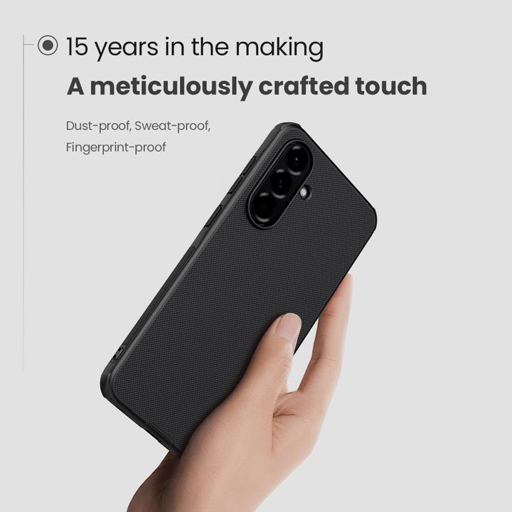 Actual product image Nillkin Super Frosted PRO magnetic back cover for Samsung Galaxy A56 5G, black (Samsung Galaxy A56 5G)