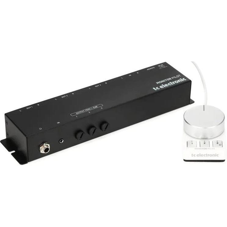TC Electronic Monitor Pilot - Lautstärkeregler (Kabelgebunden), Kopfhörer, Silber, Schwarz