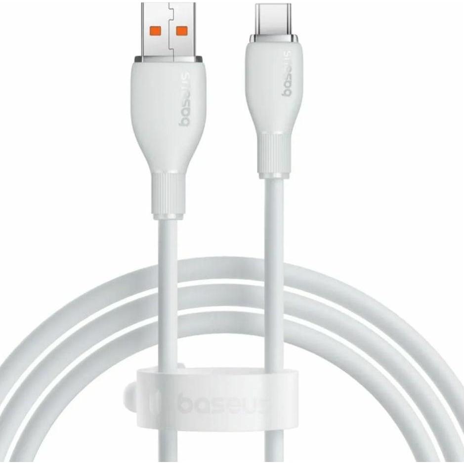 Baseus Pacco da USB-A a USB-C, 100W, 5A, 2m, bianco (2 m, USB 3.0, 100 W), Cavo USB