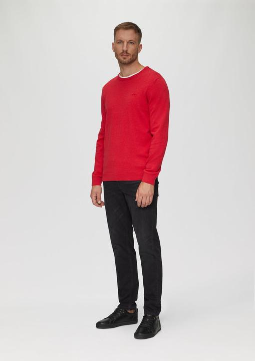 Actual product image S.Oliver Strickpullover Strickpullover mit Logo-Stickerei (XL)