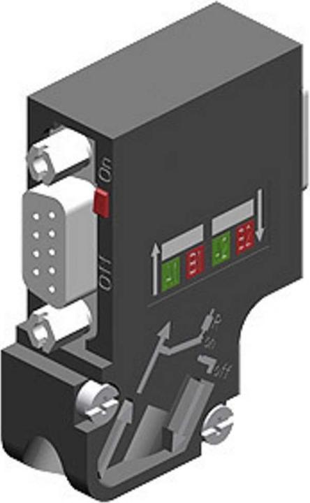 Produktbild Siemens SIMATIC DP FC 6ES7972-0BB61-0XA0 Stecker für PROFIBUS 35° mit PG Buchse