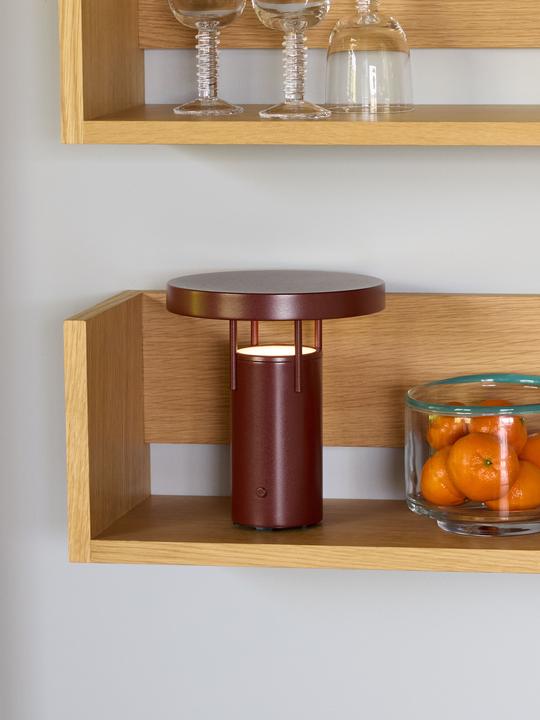 Image du produit Hübsch BringMe Tragbare Lampe Mini Metallic Bordeaux