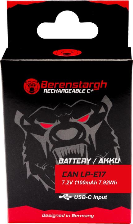 Produktbild Berenstargh Akku volldekodiert wie Canon LP-E17 für EOS 200D/750D/8000D (Neuheit) (Kamera Akku Ladegerät)