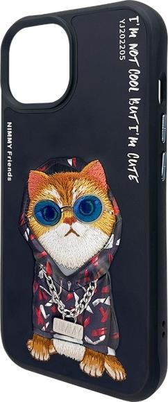 Produktbild Audi Nimmy case iPhone 15 6.1" black Glasses Cool Cat (Apple iPhone 15)