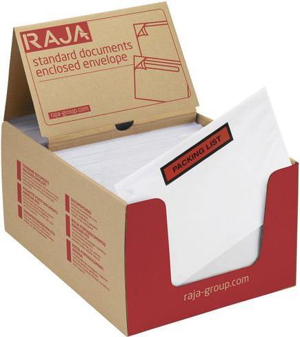 Produktbild Raja Dokumententasche PALT05 165 mm Polyethylen, Silikonpapier (16 x 22 cm, 1000 Stk.)