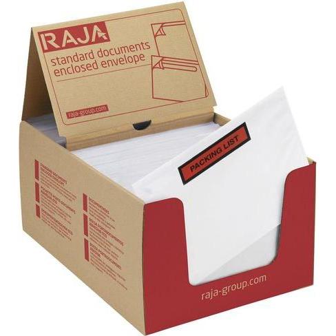 Raja, Dokumententasche, Dokumententasche PALT05 165 mm Polyethylen, Silikonpapier (16 x 22 cm)