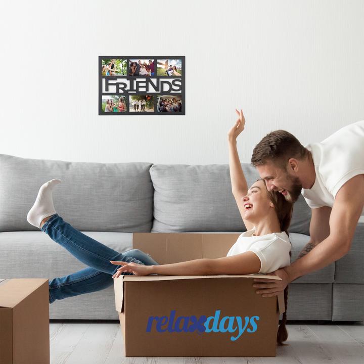 Image du produit Relaxdays Cadre photos Friends pour 6 photos (10 x 15 cm)