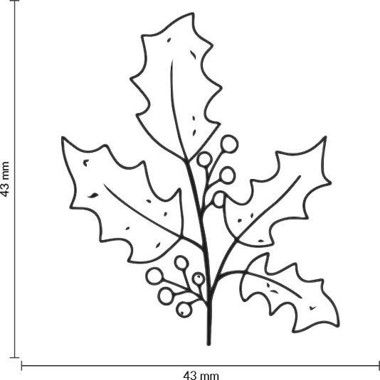 Actual product image May & Berry M&B holly branch