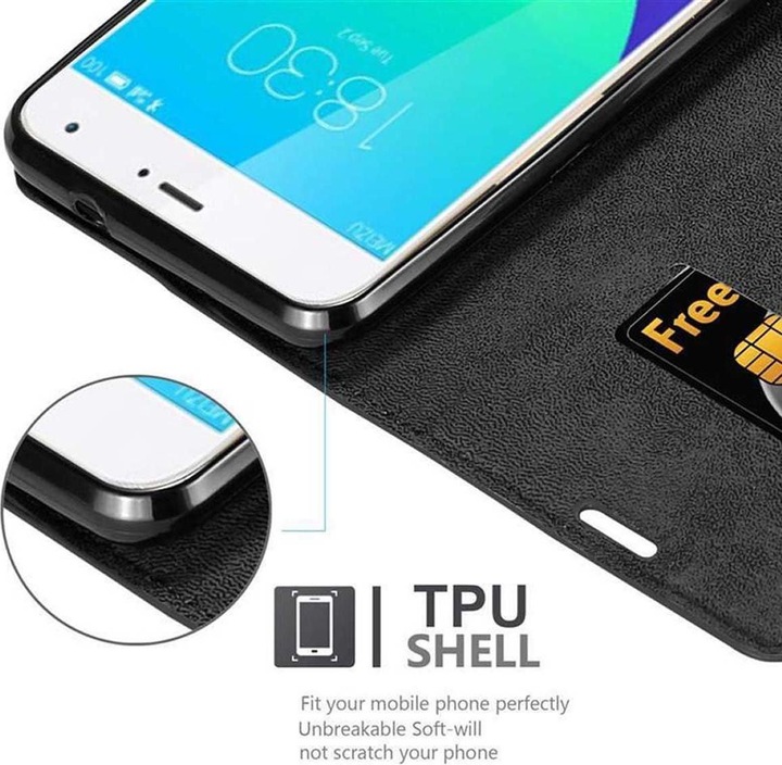 Actual product image Cadorabo Book Invisible Magnet Cover (Meizu MX4)