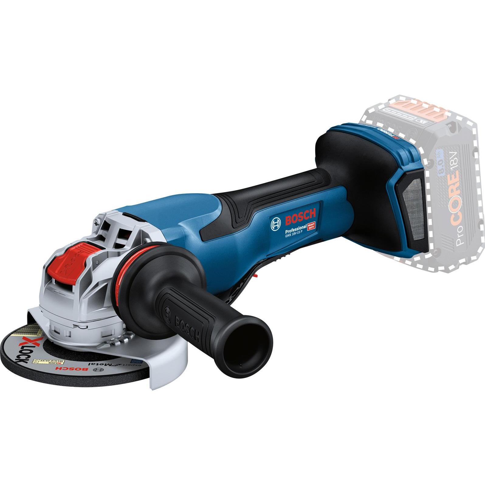 Bosch Professional, Winkelschleifer, GWX 18V-15 P (125 mm)