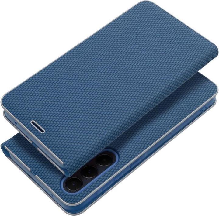 Produktbild OEM Book case LUNA Book Carbon for SAMSUNG S24 FE blue (Samsung Galaxy S24 FE)