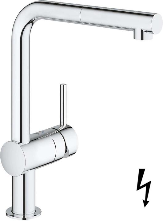 Produktbild Grohe Niederdruckarmatur mit Handbrause Minta chrom glnzend 31397000