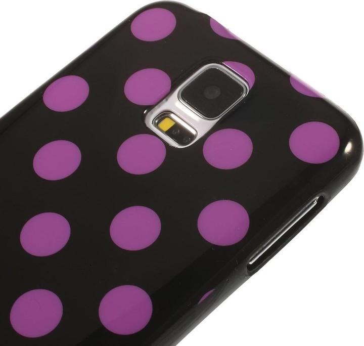 Actual product image König Design Protective cover for mobile Samsung Galaxy S5 / S5 Neo Black / Pink (Samsung Galaxy S5, Samsung Galaxy S5 Neo)