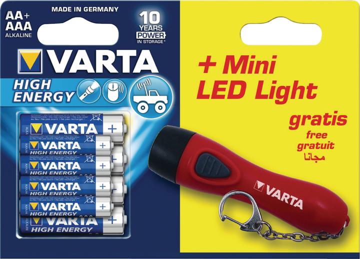 Actual product image Varta High Energy 4xaa+4xaaa (8 pcs., AA)