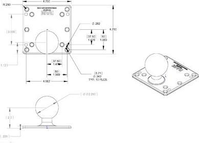 Nutritional values and ingredients Rammount RAM - mounting component (ball joint mounting)