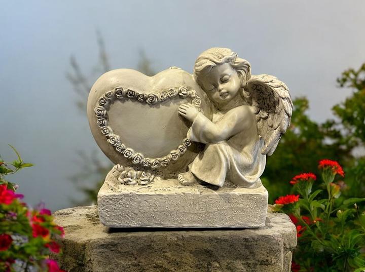 Immagine prodotto Dameco Decorazione tombale con angelo e cuore