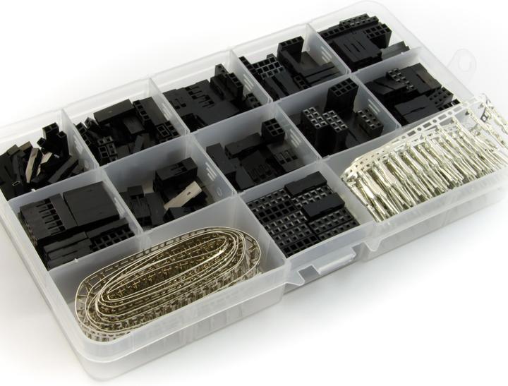 Purecrea Kit de sertissage Dupont mâle et femelle 620 pièces