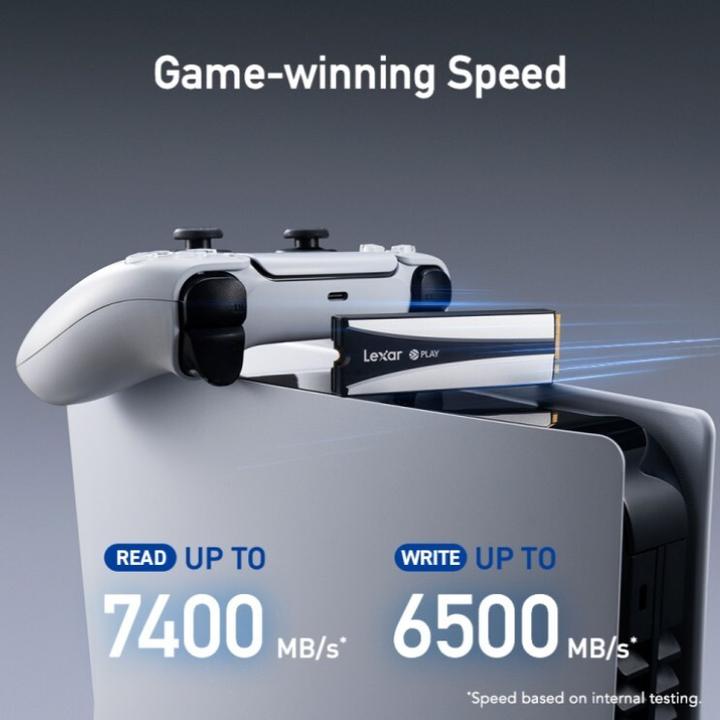 Actual product image Lexar 2To M.2 NVMe Gen4 - LNMPLY8002T-RNNNG (2000 GB, M.2 2280)