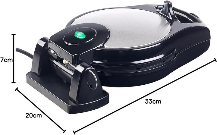 Actual product image Rosenstein & Söhne Reversible waffle iron with infinitely variable temperature control
