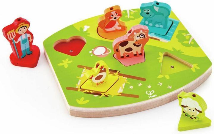 Produktbild Hape Bauernhof-Geräusche-Puzzle (6 Teile)