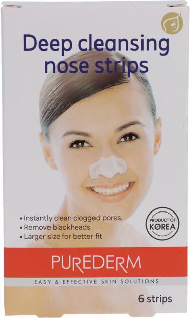 Purederm Deep Cleansing Nose Strips Deep Cleansing Nose Patches 6 Pcs.
