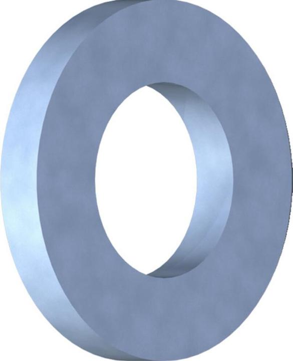 Actual product image Reisser Washers, DIN 125, Ø 5.3, steel, galvanised, blue passivated, packed a 100