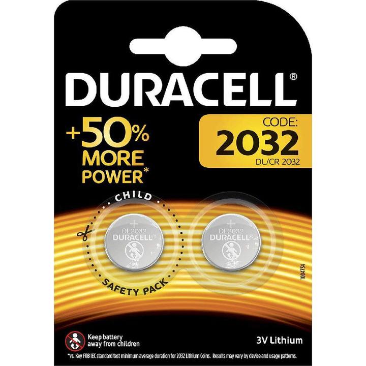 Productafbeelding Duracell Lithium knoopcellen (2 Pcs., CR2032, 230 mAh)