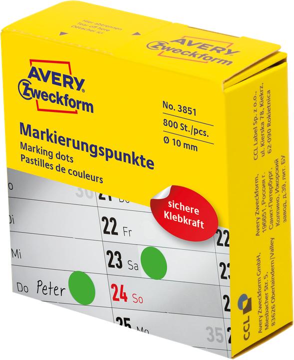 Produktbild Avery Markierungspunkte im Spender