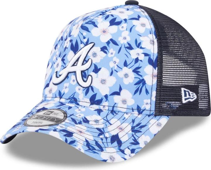 Produktbild New Era 9Forty Kinder Trucker Cap - FLORAL Atlanta Braves (54, 55, 56)