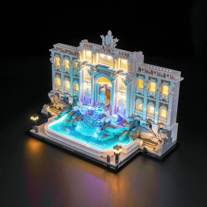 BrickBling LED Licht Set für LEGO Trevi-Brunnen (21062) inkl. Fernbedienung