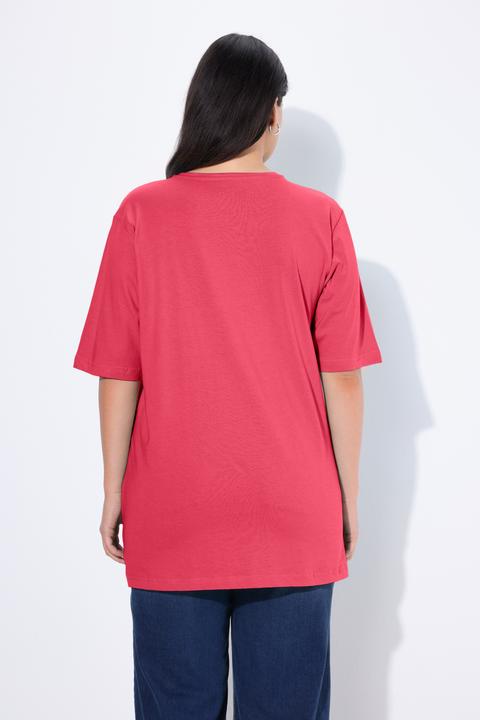 Produktbild Ulla Popken T-Shirt, Basic, Relaxed Fit, V-Ausschnitt, Halbarm (62)