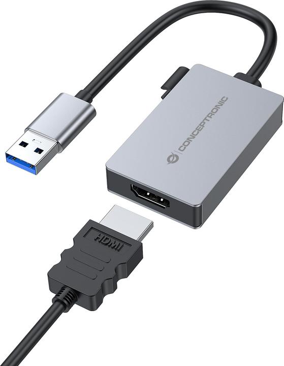 Produktbild Conceptronic Adapter USB-C -> 1.4 HDMI Adapter 1080P 60Hz gr (3.50 cm)