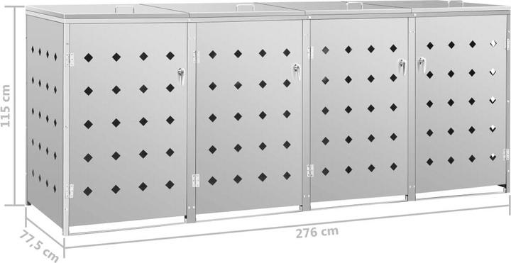 Produktbild vidaXL Mülltonnenbox (240 l)