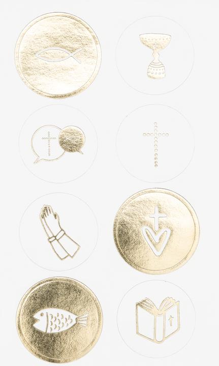 Produktbild Rico Design Sticker "Christliche Feste", mit Goldfolie