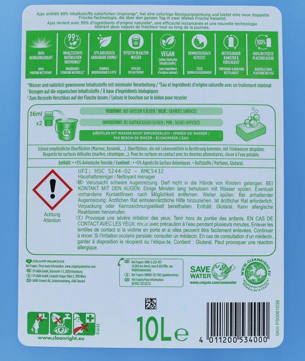 Image du produit Ajax Frais nettoyant