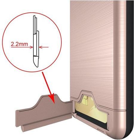 Actual product image MU Classic Hard and soft plastic cover with kickstand (Samsung Galaxy A8 (2018))