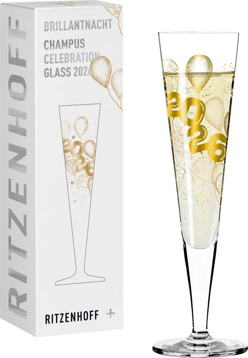 Actual product image Ritzenhoff Brillantnacht Champusglas RDT 2026 (20 cl, 1 Glass, Champagne glasses)