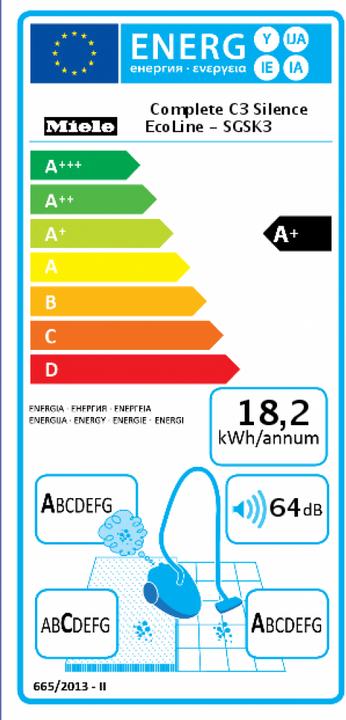 Energy Label Miele C3 Silence