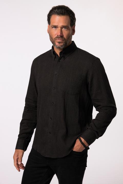 Actual product image JP1880 Hemd, Langarm, Leinenmix, Streifen, Buttondown-Kragen, Modern Fit (XXL)