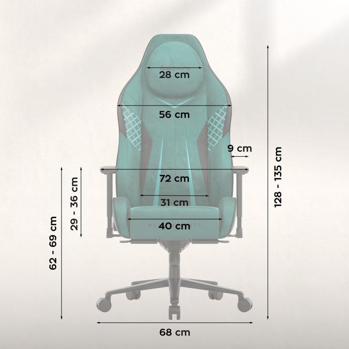 Produktbild Huzaro Fotel gamingowy zamszowy Force 8.3 Green