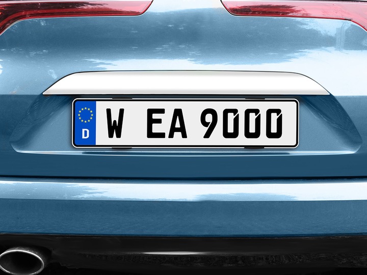Actual product image Eufab licence plate holder (L x W x H) 2 x 16 x 27 cm (Front, Universal)