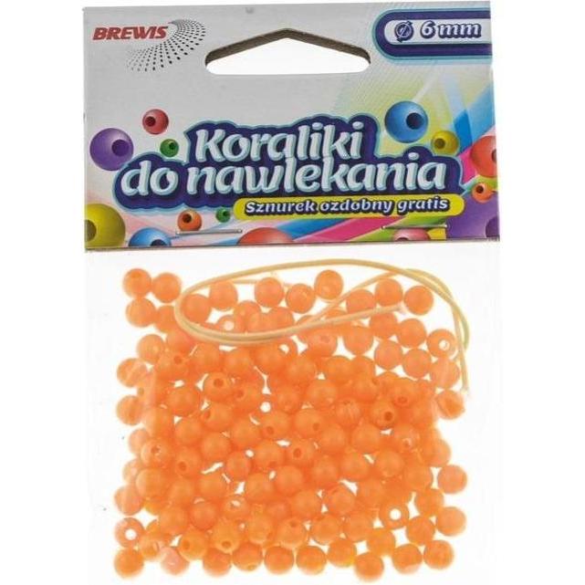 Brewis Gold-Fädelperlen + Schnur 6mm 16g