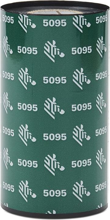 Actual product image Zebra Resin Ribbon, 57mmx74m (5.70 cm, Black)