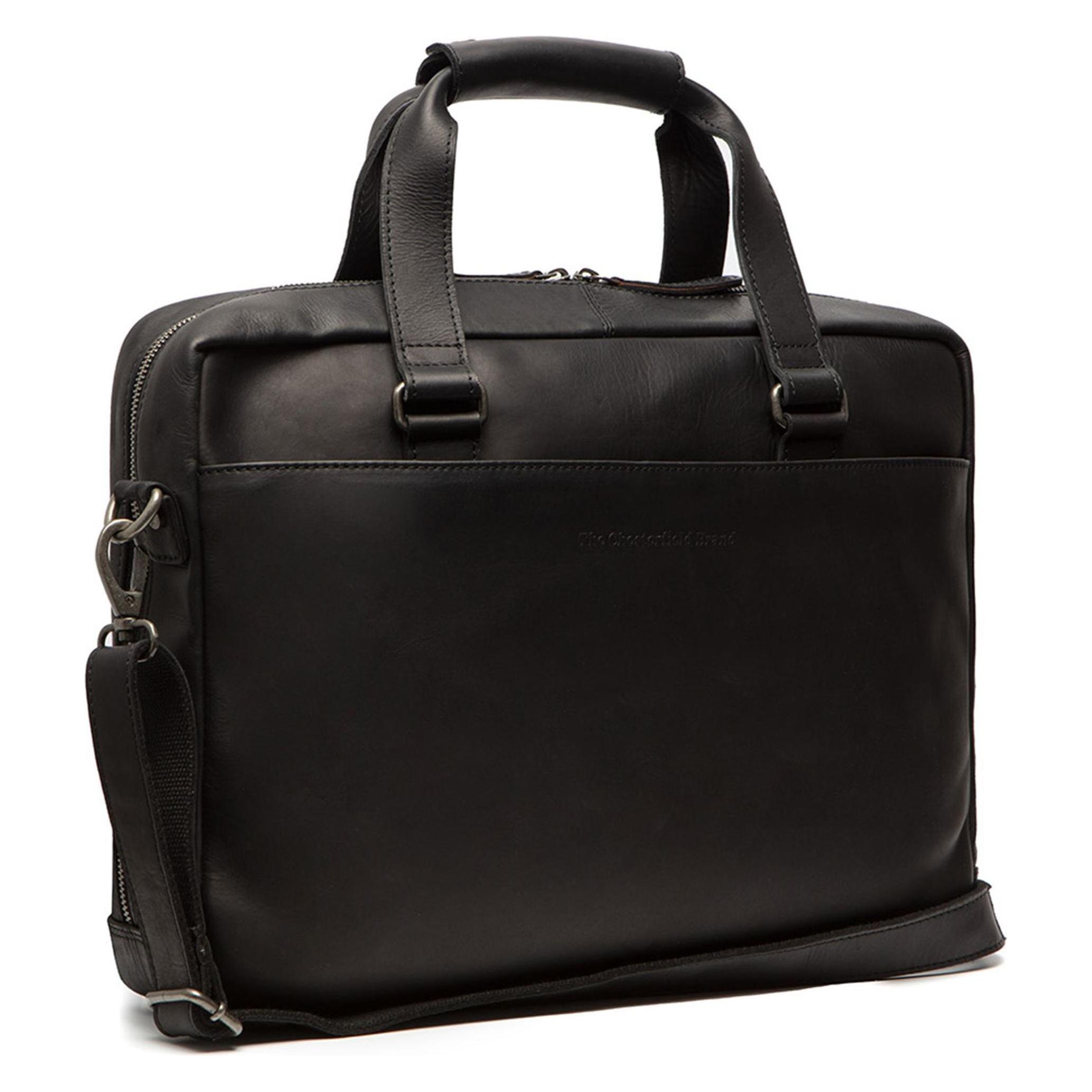 The Chesterfield Brand Chesterfield Brand Leren Laptoptas Zwart Colorado (15.40"), Notebooktasche, Schwarz