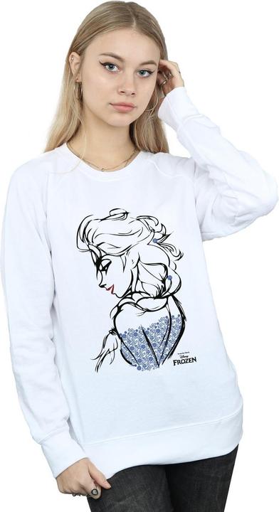 Actual product image Disney Frozen Womens/Ladies Elsa Sketch Heather Sweatshirt (L)