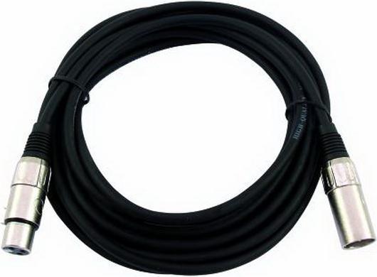 Image du produit Omnitronic Câble XLR 3 pôles 1m sw (1 m, XLR)