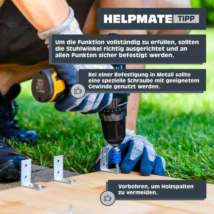 Actual product image Helpmate Chair angle (Corner connectors, 48 pcs.)